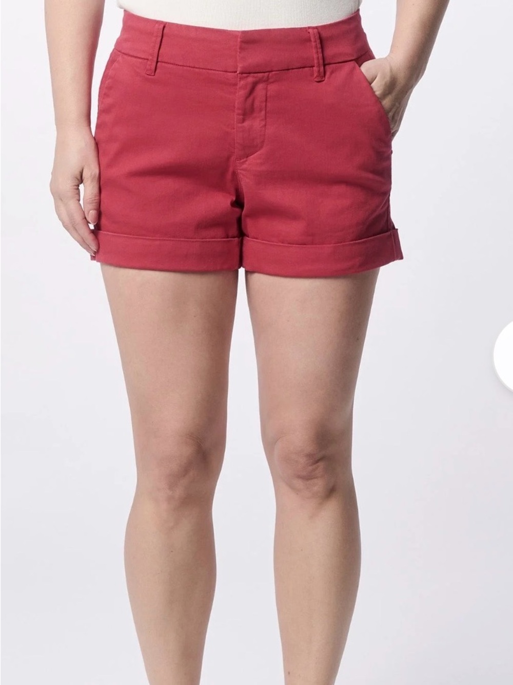 Women’s rust cuffed Dear John shorts.